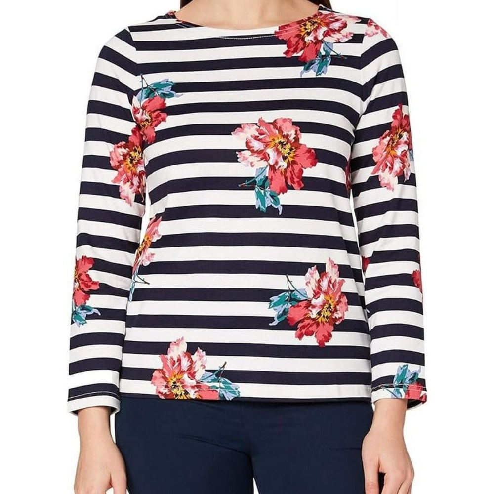 Joules Floral‎ Striped Top Women’s Size 6